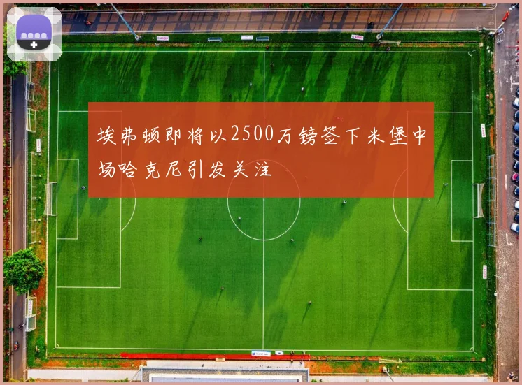 埃弗顿即将以2500万镑签下米堡中场哈克尼引发关注